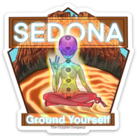 Sedona Alien Sticker
